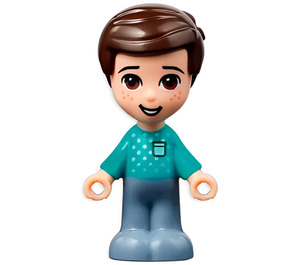 LEGO Henry med Turquoise Top Minifigur