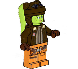 LEGO Hera Syndulla med Dark Brun Hjelm Minifigur