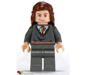 LEGO Hermione Granger im Dark Stone Grau Gryffindor uniform Minifigur