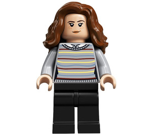 LEGO Hermione Granger Striped пуловер и Черно Крака Минифигурка