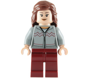 LEGO Hermione Granger с Сив Cardigan Минифигурка