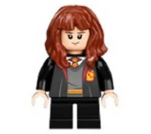 LEGO Hermione Granger mit Grau Gryffindor Pullover und Schwarz Jacke Minifigur