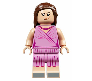 LEGO Hermione Granger mit Rosa Kleid und Haar Unten Minifigur