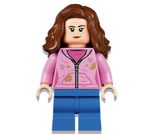 LEGO Hermione Granger med Rosa Muddy Huvtröja Minifigur