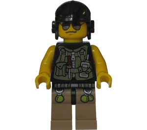 LEGO Hero, Řidič / Mechanik s Utility Vesta Minifigurka