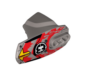 LEGO Hero Factory Armor avec Douille à rotule Taille 5 avec "H" et rouge (16436 / 90639)