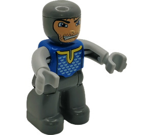 LEGO Hero Knight with medium stone gray arms and hands Duplo Figure