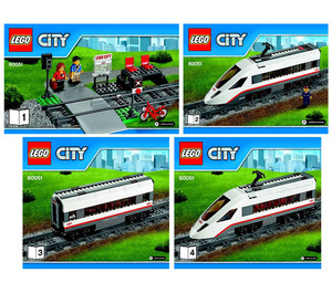 LEGO High-speed Passenger Zug 60051 Instructions
