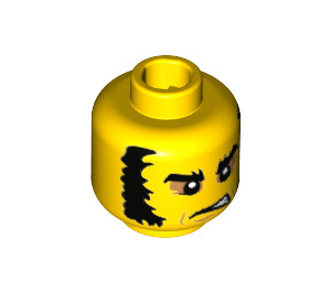 LEGO Highwayman Minifigure Head (Recessed Solid Stud) (3626 / 32633)