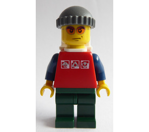 LEGO Hiker mit Weiß Rucksack Minifigur