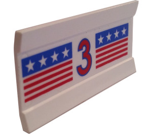 LEGO Hinge 6 x 3 with Stars, Stripes, and 3 Sticker (2440)