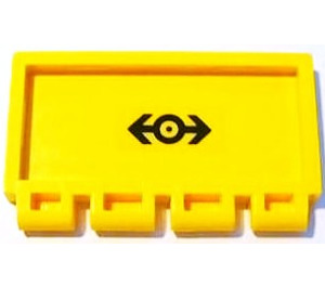 LEGO Hinge Tile 2 x 4 with Ribs with Train Logo Sticker (2873)