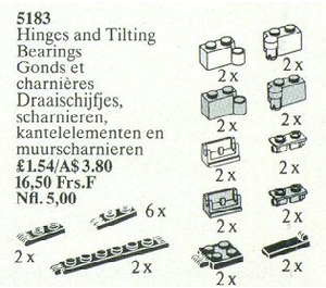 LEGO Hinges en Tilting Bearings 5183