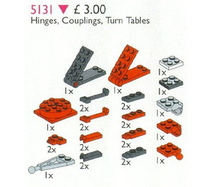 LEGO Hinges, Couplings, Turntables 5131