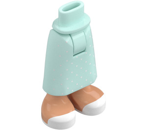 LEGO Hip with Medium Skirt with White Shoes (59794)