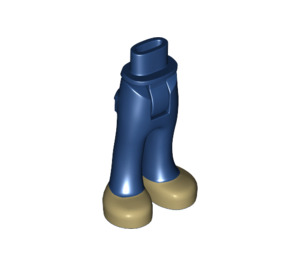 LEGO Hip with Pants with Dark Blue Trousers with Dark Tan Shoes (16985 / 92821)