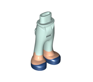 LEGO Hip with Pants with Flesh Feet and Dark Blue Shoes (16985 / 35584)