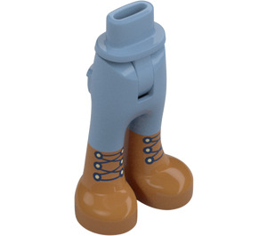 LEGO Hip with Pants with Medium Flesh Boots and Black Laces (100945)