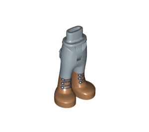 LEGO Hip with Pants with Medium Flesh Boots and Black Laces (100945)