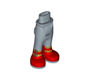 LEGO Hip with Pants with Red Boots and Gold Straps (35642)