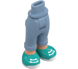 LEGO Heup met Kort Broek met Turquoise Shoes (101347)