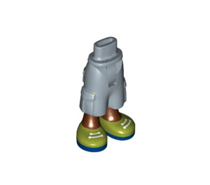 LEGO Hip with Shorts with Cargo Pockets with Olive Green shoes (2268)