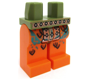 LEGO Hanches et jambes avec Copper Courroie et Dark Turquoise Scales (3815 / 78112)