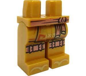 LEGO Boky a nohy s Měděná Waist a Knee Ties (3815 / 71196)