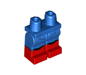 LEGO Hofter og ben med Rød Boots og Sort Lines (3815)