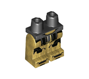 레고 엉덩이 ~와 함께 펄 골드 다리 ~와 함께 Gold 그리고 검은색 갑옷 Panels (3815)