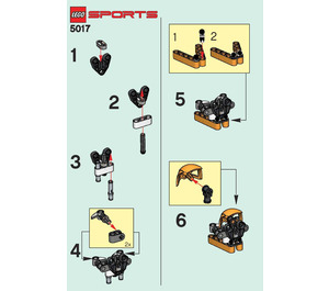 LEGO Hockey Headshox Set 5017 Instructions