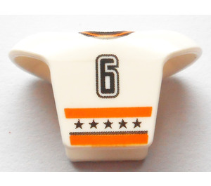 LEGO Hockey Player Jersey met NHL logo en 6 (47577)
