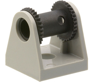 LEGO Holder with 2 x 2 Black Hose Reel