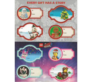 LEGO Holiday Gift Tag Stickers (2018)