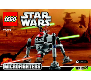 레고 Homing Spider Droid Microfighter 75077 지침