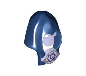 LEGO Hood with Transparent Purple Mask and Silver Medallion (20265)