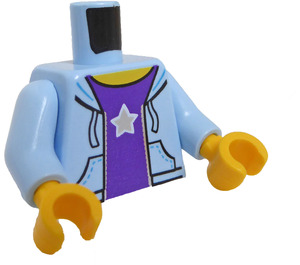 LEGO Hoodie Torse avec Dark Purple Shirt avec Star (973 / 76382)