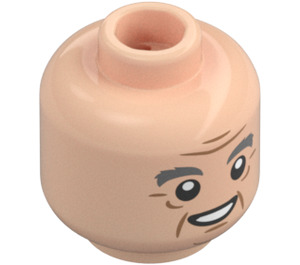 LEGO Horace Slughorn Minifigure Head (Recessed Solid Stud) (3626 / 68544)