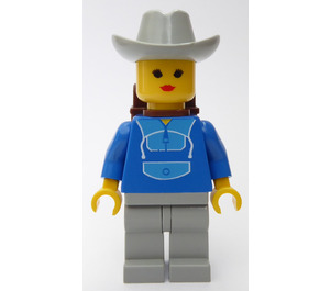 LEGO Pferd Riding Weiblich mit Blau Jogging Anzug Minifigur