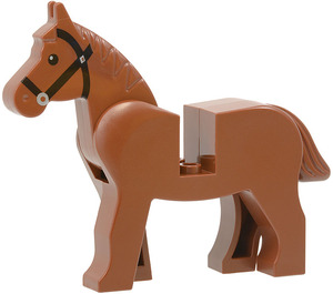 LEGO Paard met Zwart Ogen en Zwart Teugel (75998)