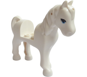 LEGO Hest med Blå Øyne og Svart Eyelashes (45713)