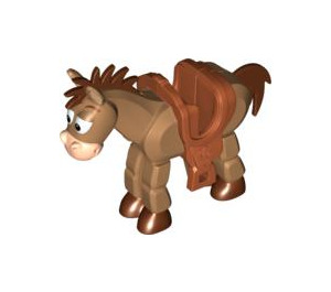 LEGO Horse with Brown Hair and Saddle (88007)