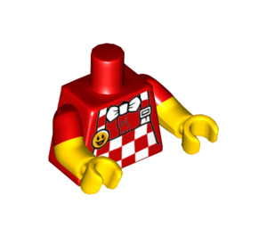 LEGO Hot Dog Man Minifig Torso (973 / 16360)