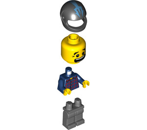 LEGO Hot Rod Driver im Blau Outfit Minifigur
