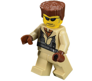 LEGO Hot Rod Fahrer Beige Outfit Minifigur