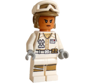 LEGO Hoth Rebel Trooper (Femmina) con Carne Testa Minifigure