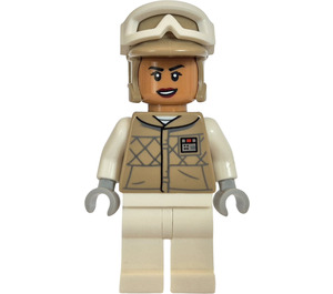 LEGO Hoth Rebel Trooper (Female) with Medium Dark Flesh Head Minifigure