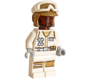 LEGO Hoth Rebel Trooper mit Dunkel Beige Helm und Reddish Braun Kopf Minifigur