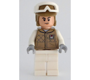 LEGO Hoth Rebel Trooper med Mørk beige Hjelm og Vest Minifigur