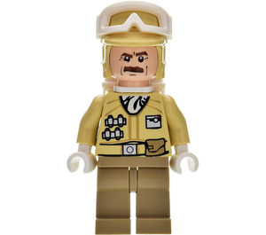 LEGO Hoth Rebel Trooper con Beige Casco e Baffi Minifigure